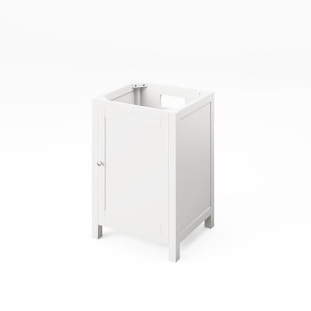 Jeffrey Alexander 24" White Astoria Vanity, White Carrara Marble Vanity Top, undermount rectangle bowl VKITAST24WHWCR